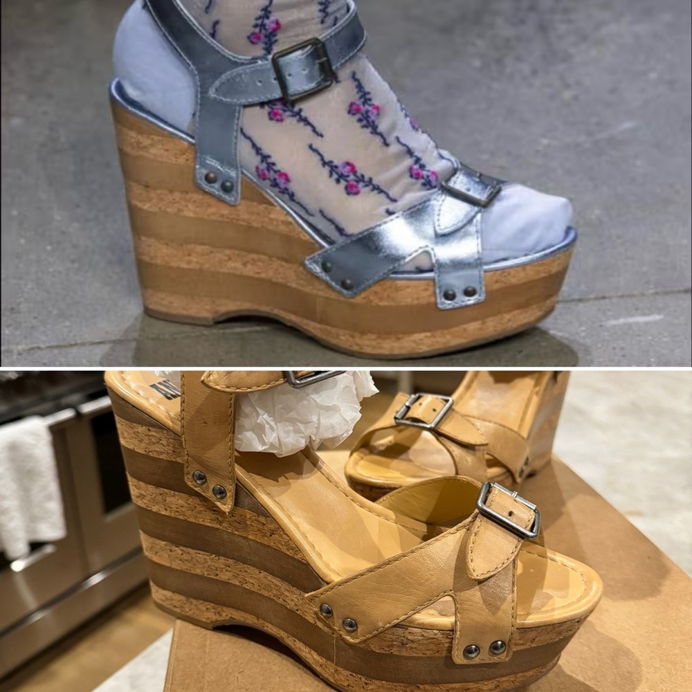 Anna Sui // Karlie Platform Sandals, Desert Tan - Picture 4 of 15